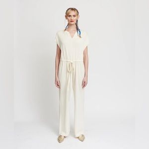 Paola Hernandez designed ivory wool jumpsuit